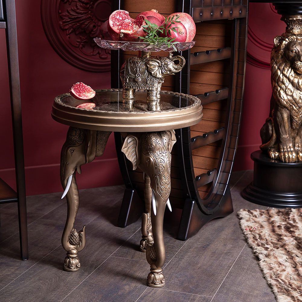 Стол Слон 2 Бронза