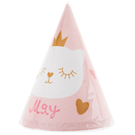 Колпаки праздничные «Котенок принцесса», 6 шт.