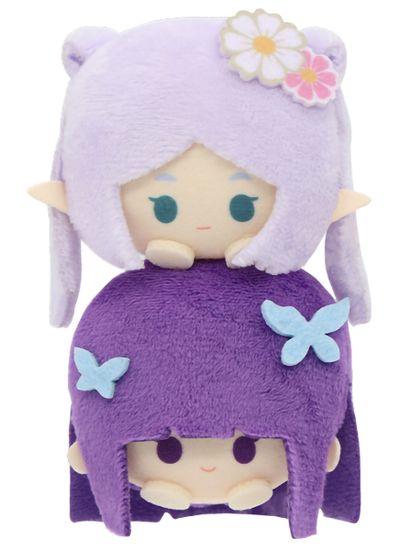 Фигурка-брелок плюшевая Фрирен Stack on Heads Frieren & Fern 10см