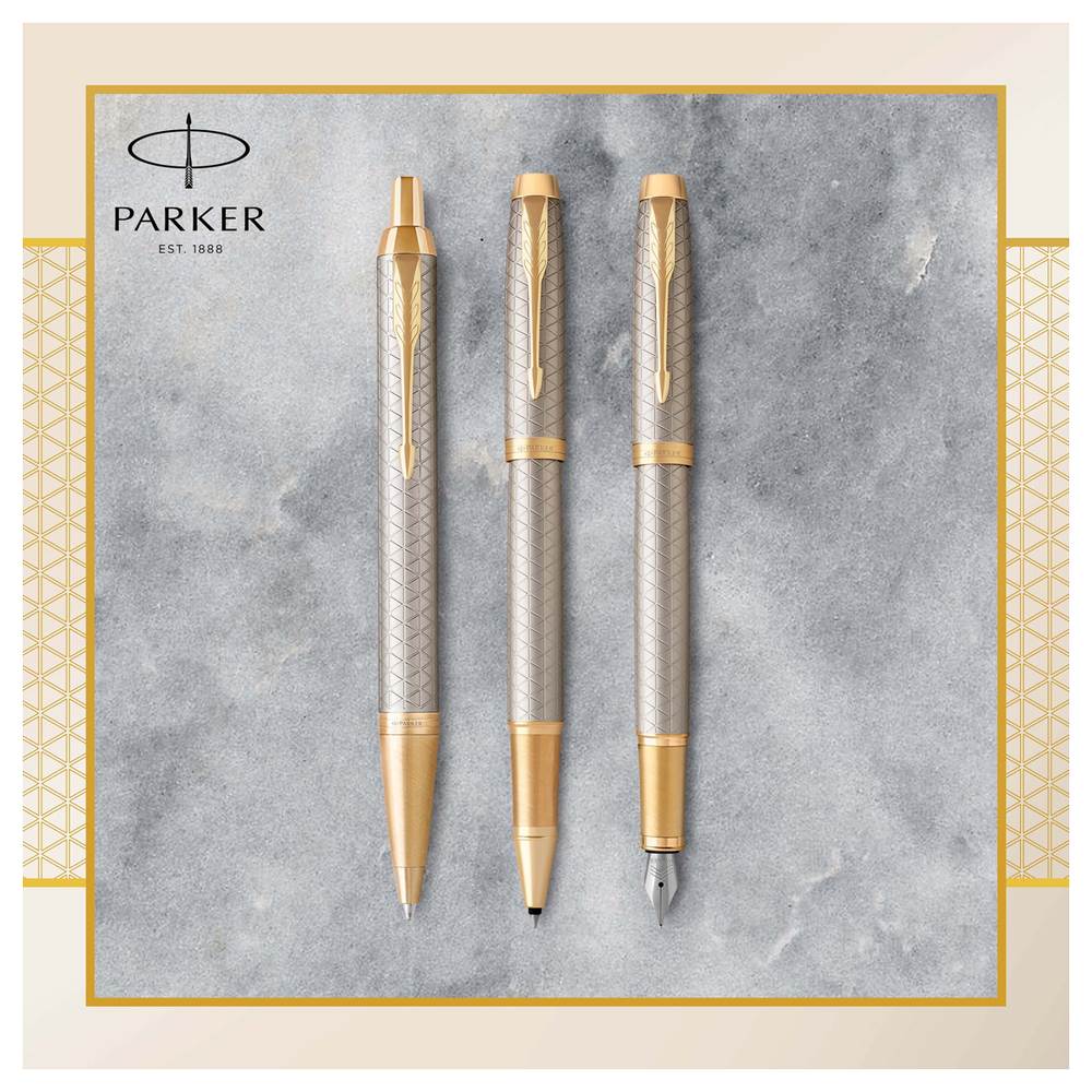 Parker IM Premium -  Grey GT, ручка-роллер, F