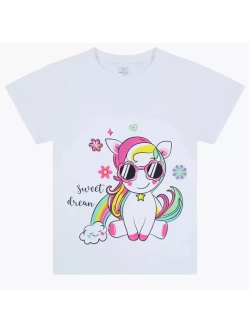 Футболка для садика и школы.девочка.набор 3 шт