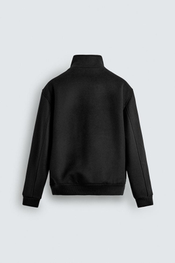 ZARA КУРТКА КЛАССИЧЕСКОГО КРОЯ С КАРМАНАМИ, ЧЕРНЫЙ