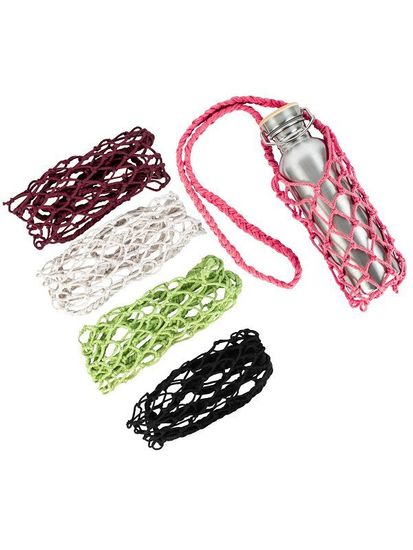 Авоська для бутылки, персиковая