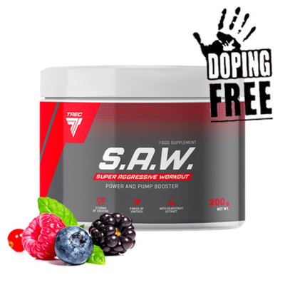 Предтрен Trec Nutrition SAW 200 г дикая ягода