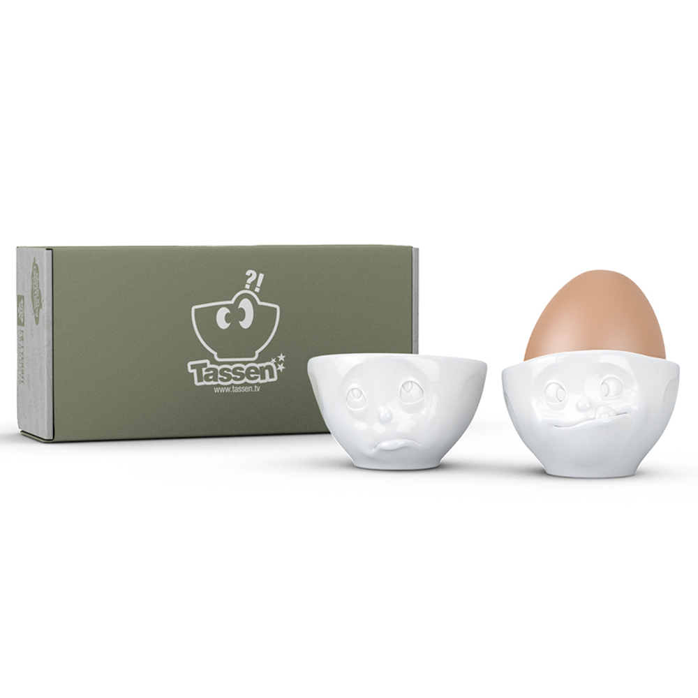 Набор подставок для яиц oh please & tasty, белый, 2 шт.