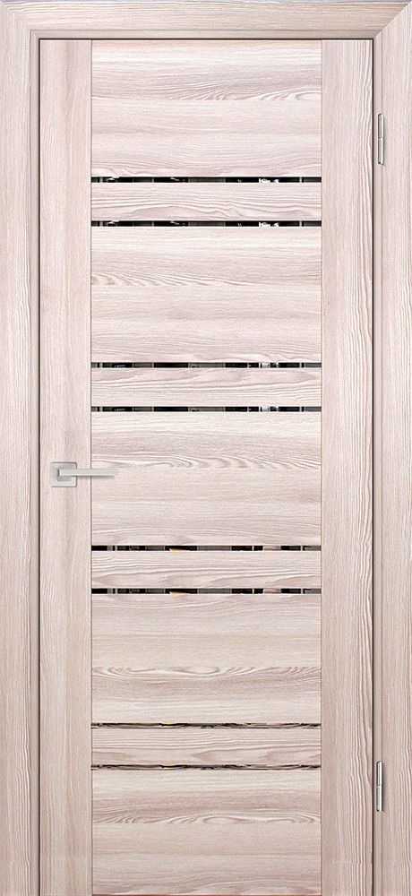 Дверь PSK-1 / Цвет Ривьера крен-экрю / Зеркало тонированное / Двери PROFILO PORTE