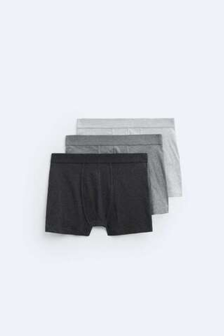 ZARA НАБОР ИЗ ТРЕХ РАЗНОЦВЕТНЫХ ТРУСОВ-БОКСЕРОВ, РАЗНЫЕ