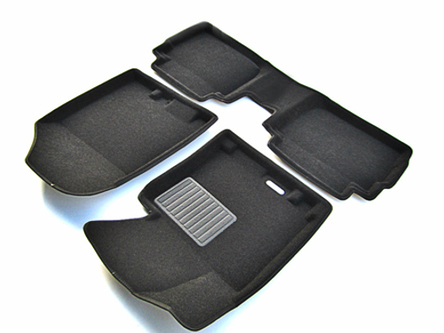 Коврики салона для KIA Cerato (2013-2018) Euromat 3D Business черные. Арт. EMC3D-002921