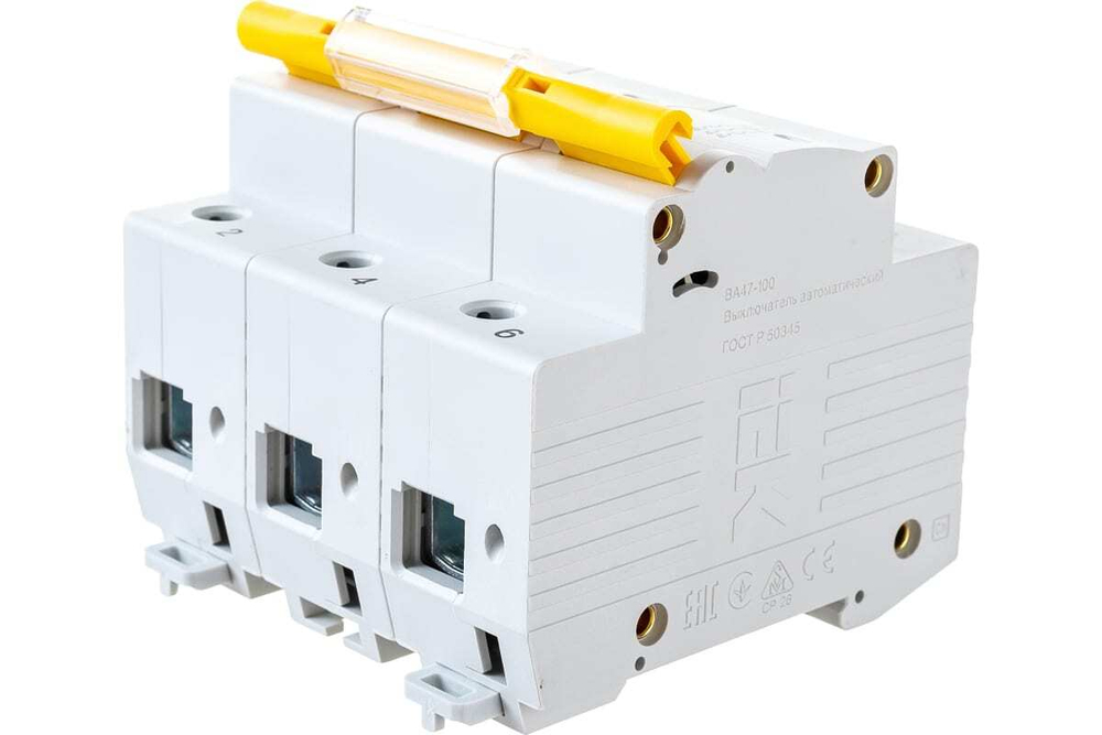Автоматический выключатель ВА47-100 3Р 100А 10кА D IEK