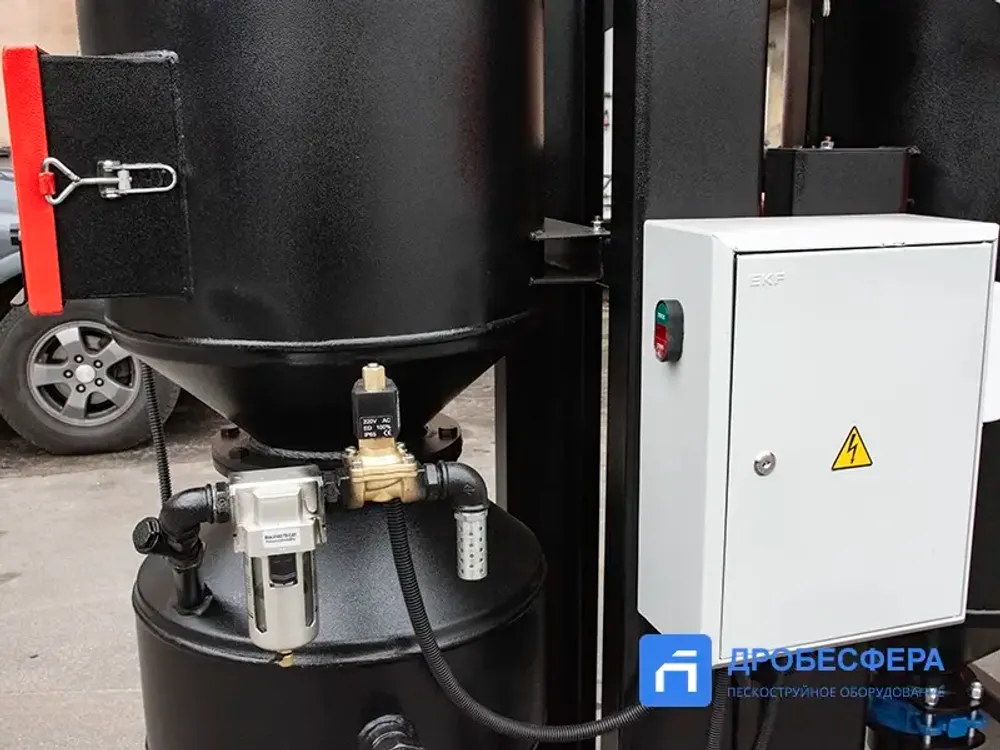 Камера абразивоструйная КСО-150-Н-ФВР-М боковая загрузка с 2-х сторон