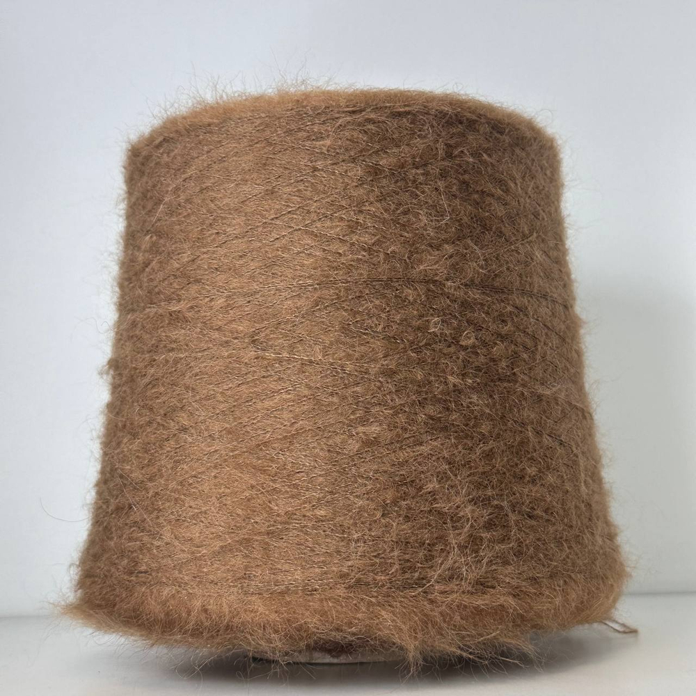 AURORA - Ilaria Calenzano; 67% кидмохер, 28% нейлон, 5% меринос; 1000м/100гр; col. 005044, цвет: коричневый; S715