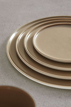 ZARA HOME НАБОР ИЗ 2 ТАРЕЛОК XS, КОРИЧНЕВЫЙ/БЕЛЫЙ