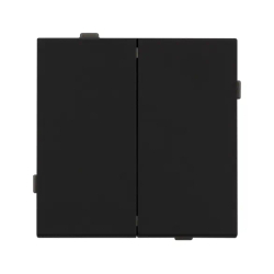 Механизм выключателя двухклавишный проходной SWT-TENDO-MKP2-SFPL-BK (230V, 10A) (Arlight, -) 054553