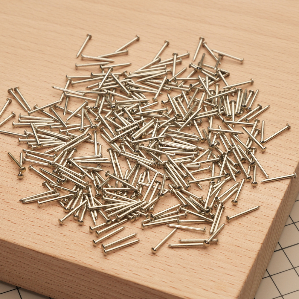 Гвоздь под развальцовку для комплектов фурнитуры серии Birkin/Kelly, цвет серебро (поштучно)