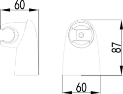 Крепление настенное Lemark LM8012C поворотное для лейки