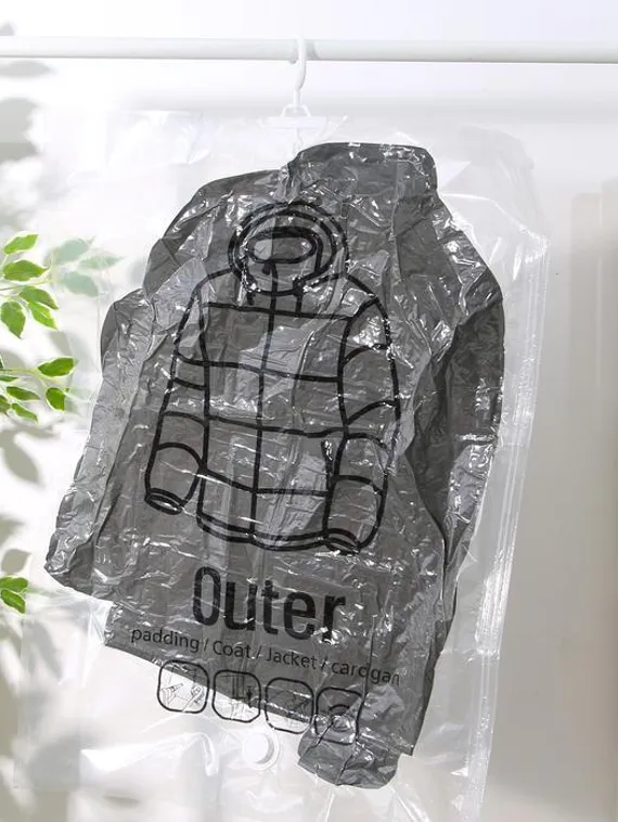 Вакуумный пакет для хранения одежды с крючком, 67×90 см, с рисунком