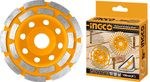 Чашка алмазная шлифовальная двухрядная 125х22 мм INGCO CGW021251