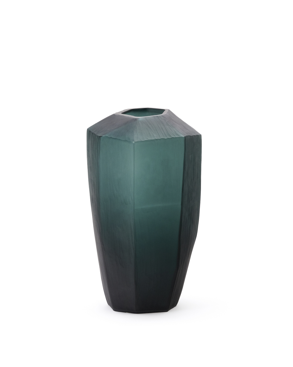 Ваза Geonix из стекла зеленого цвета 45,5 см