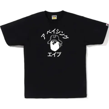 A Bathing Ape Katakana Pirate College Tee