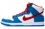 Nike Dunk SB Pro Iso "Photo Blue" synthetic leather-wrapped non-slip wear-resistant high-top sneakers for men and women with the same style of white, blue and red