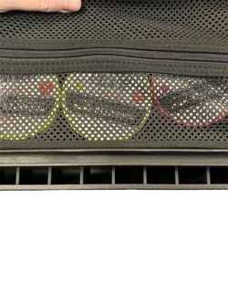 TREKFORM Органайзер в крышку рэкового кейса 3U (сетка)