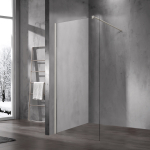 Душевая перегородка Walk-In VSW-1H600CLBN, 600*2000, брашированный никель, стекло прозрачное