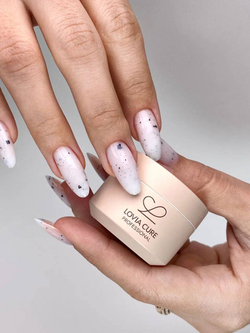 Lovia Cure Builder Gel White Milk Dots - Гель моделирующий молочно-белый, 15 мл