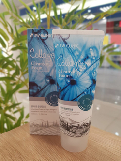 3W Clinic пенка для умывания Collagen Cleansing Foam, 100 мл