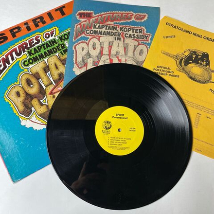 Винтажная виниловая пластинка LP Spirit The Adventures Of Kaptain Kopter & Commander Cassidy In Potato Land (USA 1981) Potatoland Theme