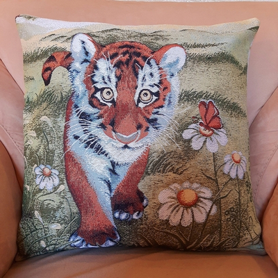 Наволочка для декоративной подушки Усатый полосатый 47х47