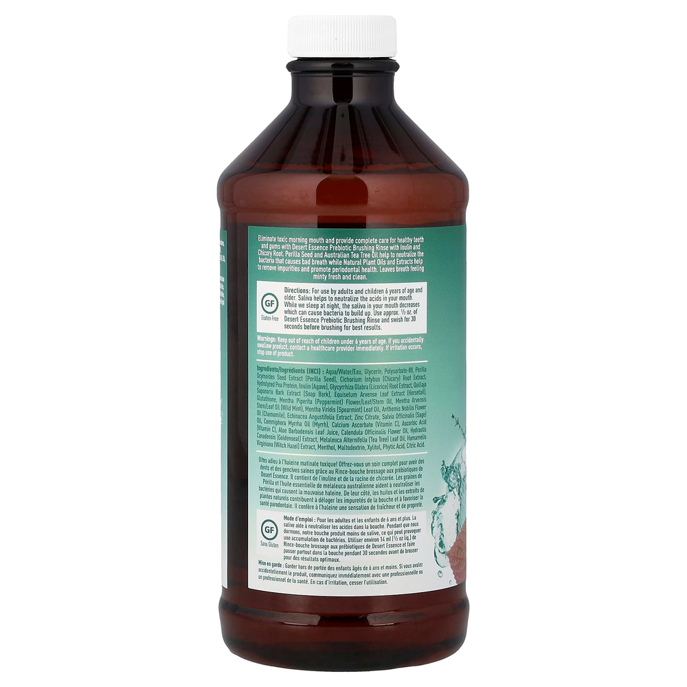 Desert Essence, Пребиотическое ополаскиватель на растительной основе, мята, 467 мл (15,8 жидк. унц.)