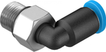 QSML-M7-4-100 Угловой штуцер с цанговым зажимом и резьбой