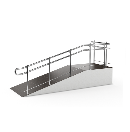 Ограждения из нержавеющей стали для пандуса