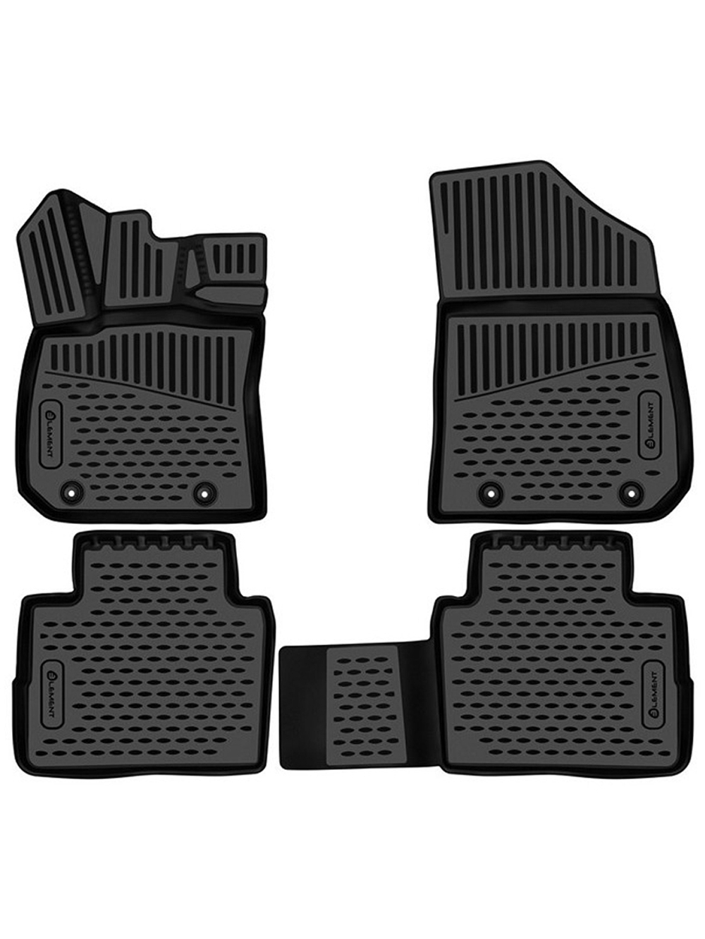 Коврики в салон для GEELY Preface 2024 -, Седан, 4 шт. (полиуретан) ELEMENT3DAN0828210K