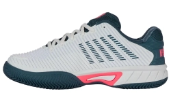 Детские Кроссовки теннисные  K-Swiss Hypercourt Express 2 Clay JR - white/stargazer/neon blaze