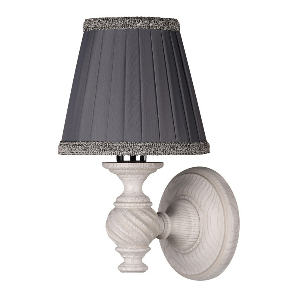 Бра Люберон основание круг выбеленный дуб с серой патиной БЛ08БС