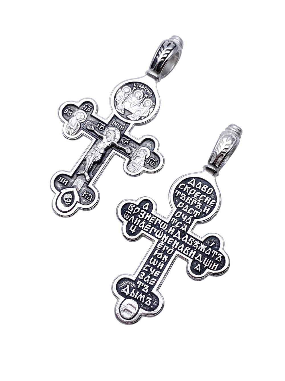 Крест из серебра/Чернение