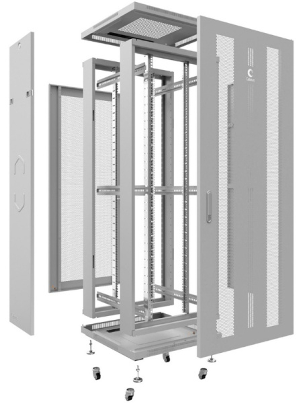Шкаф напольный 19", 42U Cabeus ND-05C-42U80/80