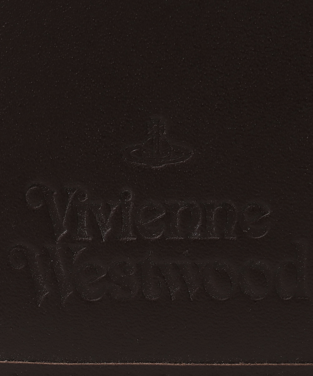 VIVIENNE WESTWOOD ДВОЙНОЙ КОШЕЛЕК-КОНВЕРТ ТЕМНО-КОРИЧНЕВЫЙ