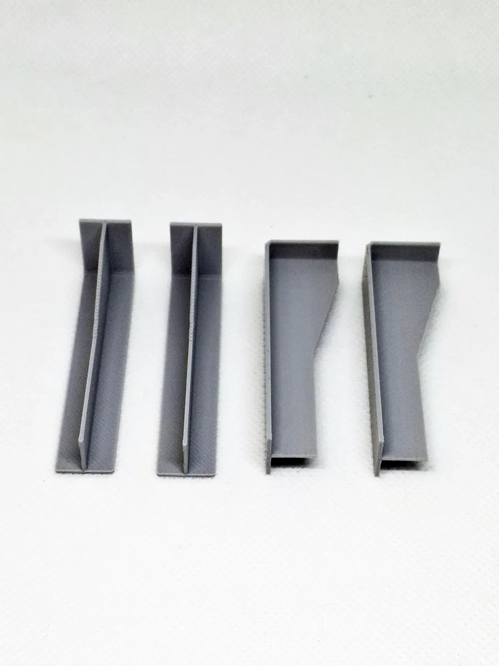 Соединитель для плинтуса 58*16 мм, стык (серый)- 4 шт.