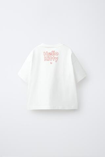 ZARA ФУТБОЛКА HELLO KITTY © SANRIO, БЕЛЫЙ