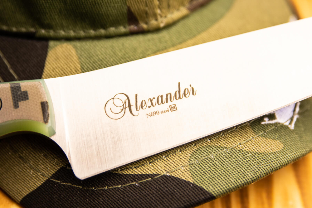 🏆Кухонный нож Alexander M PRO N690 Camo G10