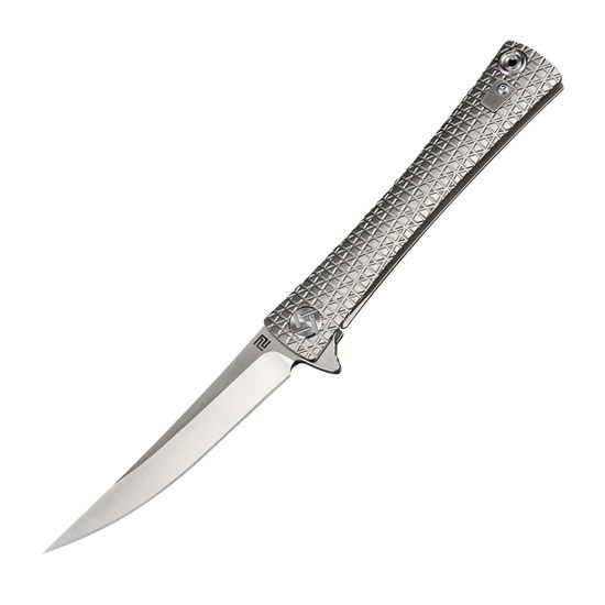 Складной нож Artisan Cutlery 1805G-GYS S Waistline c клинком из стали CPM-S35VN, рукоять Титановый сплав Titanium TC4 Aloy
