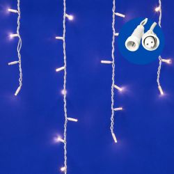 ULD-B3010-200-TWK WARMWHITE IP67 Бахрома светодиодная с эффектом мерцания. 3м. Соединяемая. 200 светодиодов. Теплый белый свет. Провод белый. TM Uniel.