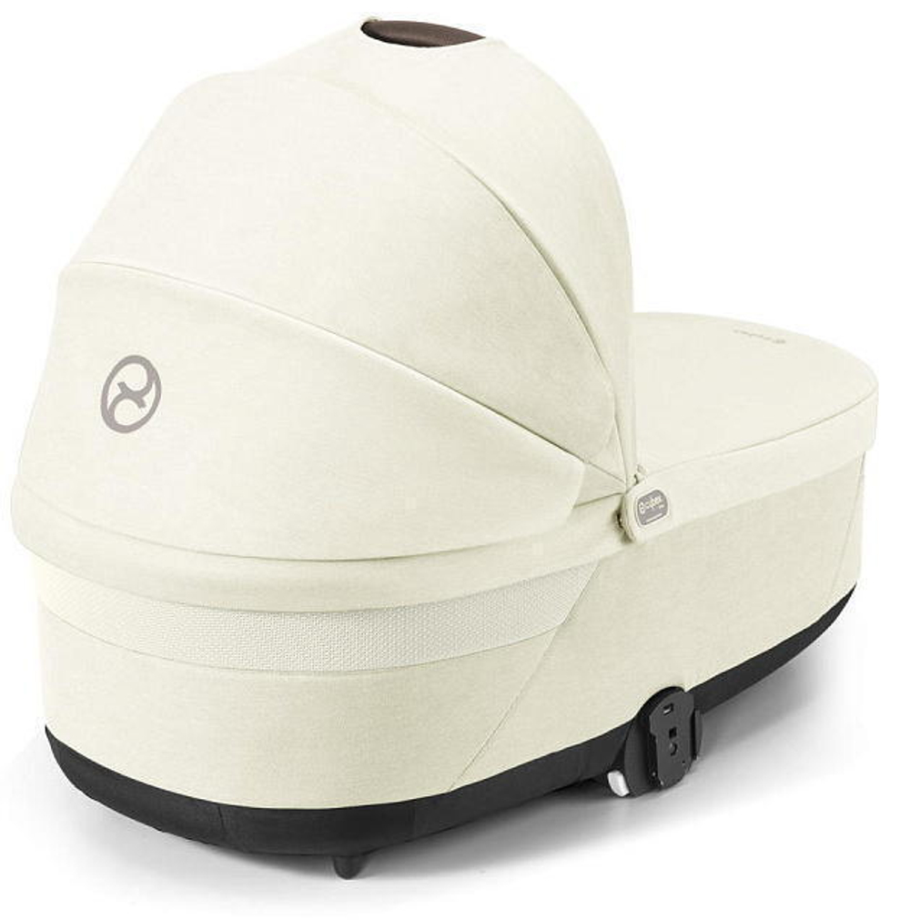 Коляска Cybex Talos S Lux TPE complete Aton S2 Moon Black 3 в 1 Seashell Beige с дождевиками