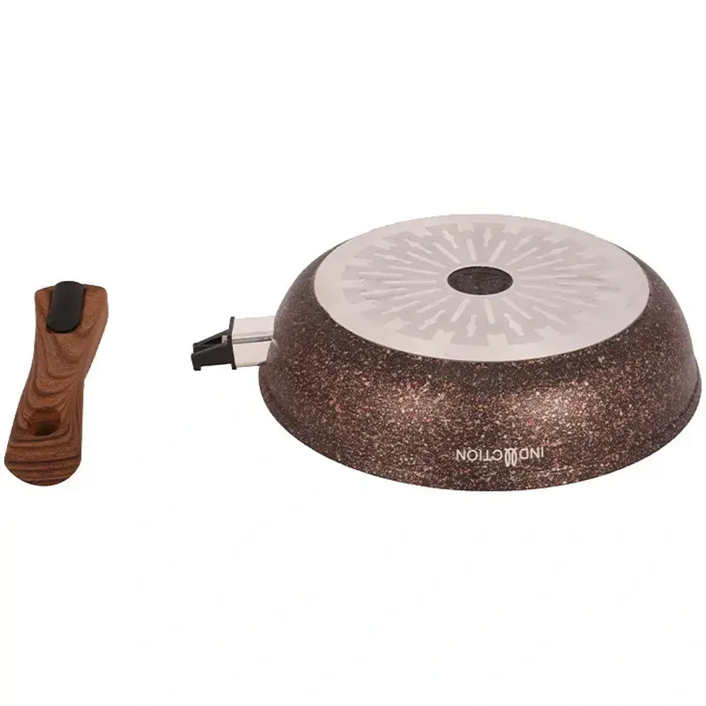 Сковорода 240мм со съемной ручкой, АП линия «Granit Ultra Induction» (red)