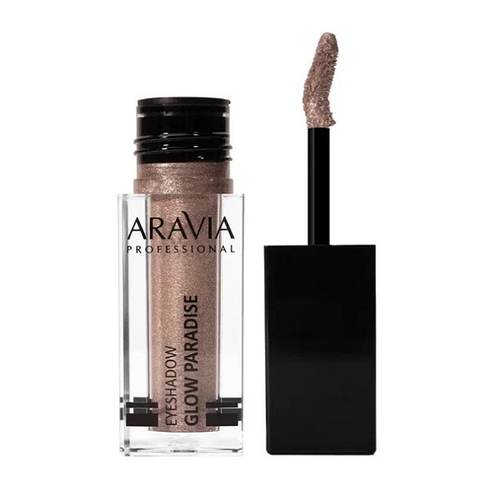 Жидкие сияющие тени для век #02 Тон Античный бежевый Aravia Professional Glow Paradise Antique Taupe 5мл