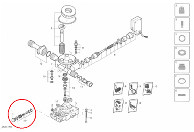 Рем.комплект 15-42743 C10 для G135, G145 (Поз№10) клапана