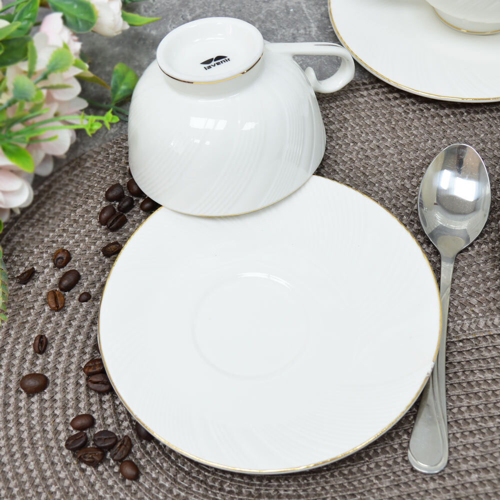 Чайный набор 12 предметов 210мл "Пломбир" (100380)