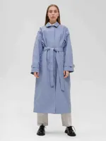 Плащ FOS Длинный Женский Голубой